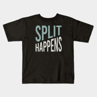 Funny Bowling Pun Split Happens Kids T-Shirt